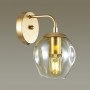 Бра с выкл. 4660/1W золотой/прозрачный KUVA ODEON LIGHT