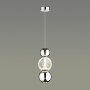 5007/7LA L-VISION ODL23 419 хром/прозрачный/металл/акрил Подвес LED 7W 4000K 300Лм CRYSTAL
