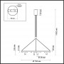Подвесной светильник 3918/63L черный/золотистый BEVEREN ODEON LIGHT