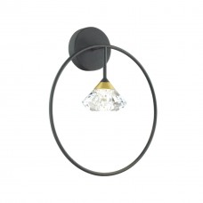 Бра 4100/1W черный/прозрачный ARCO ODEON LIGHT