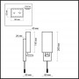 Бра с выключателем 2148/1W хром BATTO ODEON LIGHT