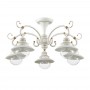 Люстра потолочная 3248/5C белый с золотой патиной SANDRINA ODEON LIGHT