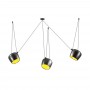 Подвес "паук" 4104/3 черный/желтый FOKS ODEON LIGHT