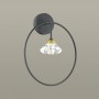 Бра 4100/1W черный/прозрачный ARCO ODEON LIGHT