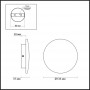 Настенный светодиодный светильник Odeon Light Eclissi 3871/6WL