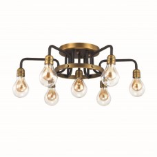 Люстра потолочная 3983/7C матовый черный/бронзовый ALONZO ODEON LIGHT