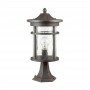 Уличный светильник на столб 4044/1B черный/патина VIRTA ODEON LIGHT
