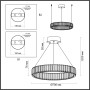 4930/45L L-VISION ODL24 000 хром/прозрачный металл/хрусталь Люстра LED 45W 4000K 5350Лм VEKIA