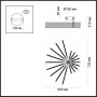 Люстра потолочная 4028/72CL хром/белый STELLO ODEON LIGHT