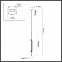 4793/12L PENDANT ODL21 262 никель/белый Подвес LED 12W SPINDLE