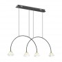 Подвес 4100/4 черный/прозрачный ARCO ODEON LIGHT