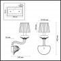 Бра 4184/1W золото/стекло/розовый SINTIA ODEON LIGHT