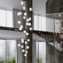 5008/120L L-VISION ODL23 417 золотой/прозрачный/металл/акрил Люстра каскадная LED 120W 4000K 6600Лм CRYSTAL