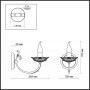 Бра 2698/1W белый с позолотой/хрусталь BARRA ODEON LIGHT