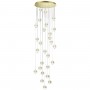5008/120L L-VISION ODL23 417 золотой/прозрачный/металл/акрил Люстра каскадная LED 120W 4000K 6600Лм CRYSTAL