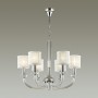 Люстра 4197/6 хром/прозрачный/белый MALLE ODEON LIGHT