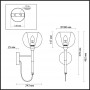 Бра 4696/1W медный LEVA ODEON LIGHT