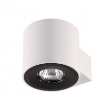 Настенный светильник 3581/1W белый матовый с черным кольцом LACUNA ODEON LIGHT