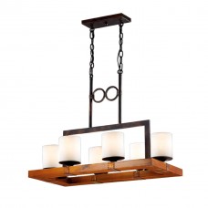 Люстра 2767/6 медн./дерево/стекло FABO ODEON LIGHT
