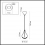 Подвес 2568/1 хром/стекло/хрусталь ALNA ODEON LIGHT