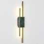 4360/10WL MIDCENT ODL23 174 изумрудный мрамор/золотистый металл Настенный св-к IP20 LED 10W 645Лм 3000K MARMI