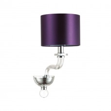 Бра 4726/1W хром/стекло/фиолетовый VOSTA ODEON LIGHT