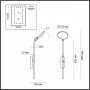 Настенный светильник 4297/7WL черный REDMOND ODEON LIGHT