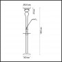 Торшер со столиком 2487/F бронза AXTON ODEON LIGHT