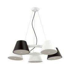 Люстра 3992/5 белый/черный CHARLIE ODEON LIGHT