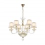 Люстра 4184/6 золото/стекло/розовый SINTIA ODEON LIGHT