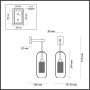 Настенный светильник 4940/1W бронзовый CLOCKY ODEON LIGHT