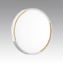 7612/DL PALE SN 032 Светильник пластик/белый/золотистый LED 48Вт c ДУ 3000-6000К D400 IP43 пульт ДУ VELIO