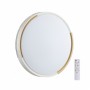 7612/DL PALE SN 032 Светильник пластик/белый/золотистый LED 48Вт c ДУ 3000-6000К D400 IP43 пульт ДУ VELIO