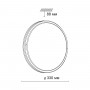 3057/CL PALE SN 012 Светильник пластик/белый/черный LED 30Вт 4000К D330 IP43 KEPA