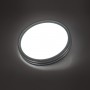 7604/СL PALE SN 022 Светильник пластик/белый/венге/хром LED 30Вт без ДУ 4000К D280 IP43 TROSTO