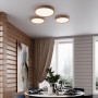 3019/DL TAN SN 063 Светильник пластик/белый/под дерево LED 48Вт 3000-6500 D390 IP43 пульт ДУ/ LampSmart WOODI