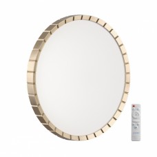 7648/EL PALE SN Светильник пластик/белый/золотой LED 70Вт 3000-6000К D486 IP43 пульт ДУ ATABI GOLD