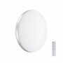 7625/EL PALE SN 036 Светильник пластик/белый/серебристый LED 72Вт с ДУ 3000-6000К D500 IP43 пульт ДУ RINGO