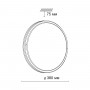 3057/DL PALE SN 012 Светильник пластик/белый/черный LED 48Вт 3000-6000К D380 IP43 пульт ДУ KEPA