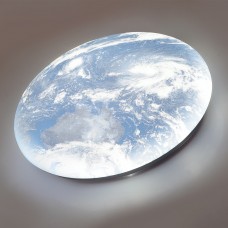 3085/CL PALE SN 015 Светильник пластик/белый/синий LED 30Вт без ДУ 4000К D330 IP43 SPACE