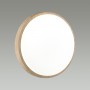 7607/DL PALE SN 026 Светильник пластик/белый/бежевый под дерево LED 48Вт c ДУ 3000-6000К D400 IP43 пульт ДУ LOSTA