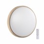 7607/DL PALE SN 026 Светильник пластик/белый/бежевый под дерево LED 48Вт c ДУ 3000-6000К D400 IP43 пульт ДУ LOSTA