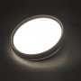 7627/DL PALE SN 019 Светильник пластик/белый/венге под дерево LED 48Вт c ДУ 3000-6000К D400 IP43 пульт ДУ WOODI