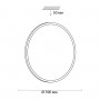 3008/DL TAN SN 065 Светильник пластик/белый/никель LED 48Вт 3000-6500K D390 IP43 пульт ДУ/ LampSmart PARTIAL
