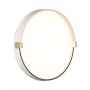 7646/CL PALE SN Светильник пластик/белый/золотой LED 30Вт 4000К D340 IP43 OLIDI WHITE