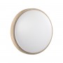 7607/DL PALE SN 026 Светильник пластик/белый/бежевый под дерево LED 48Вт c ДУ 3000-6000К D400 IP43 пульт ДУ LOSTA