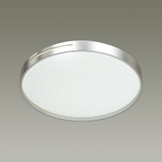2076/EL PALE SN 077 Светильник пластик/белый/серебристый LED 72Вт 3000-6000K D490 IP43 пульт ДУ GETA SILVER