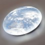 3085/EL PALE SN 015 Светильник пластик/белый/синий LED 72Вт с ДУ 3000-6000К D480 IP43 пульт ДУ SPACE