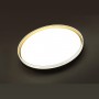 7619/DL PALE SN 042 Светильник пластик/белый/черный/золотистый LED 48Вт c ДУ 3000-6000К D390 IP43 пульт ДУ SAVI