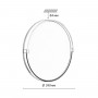 7646/DL PALE SN Светильник пластик/белый/золотой LED 48Вт 4000К D390 IP43 OLIDI WHITE